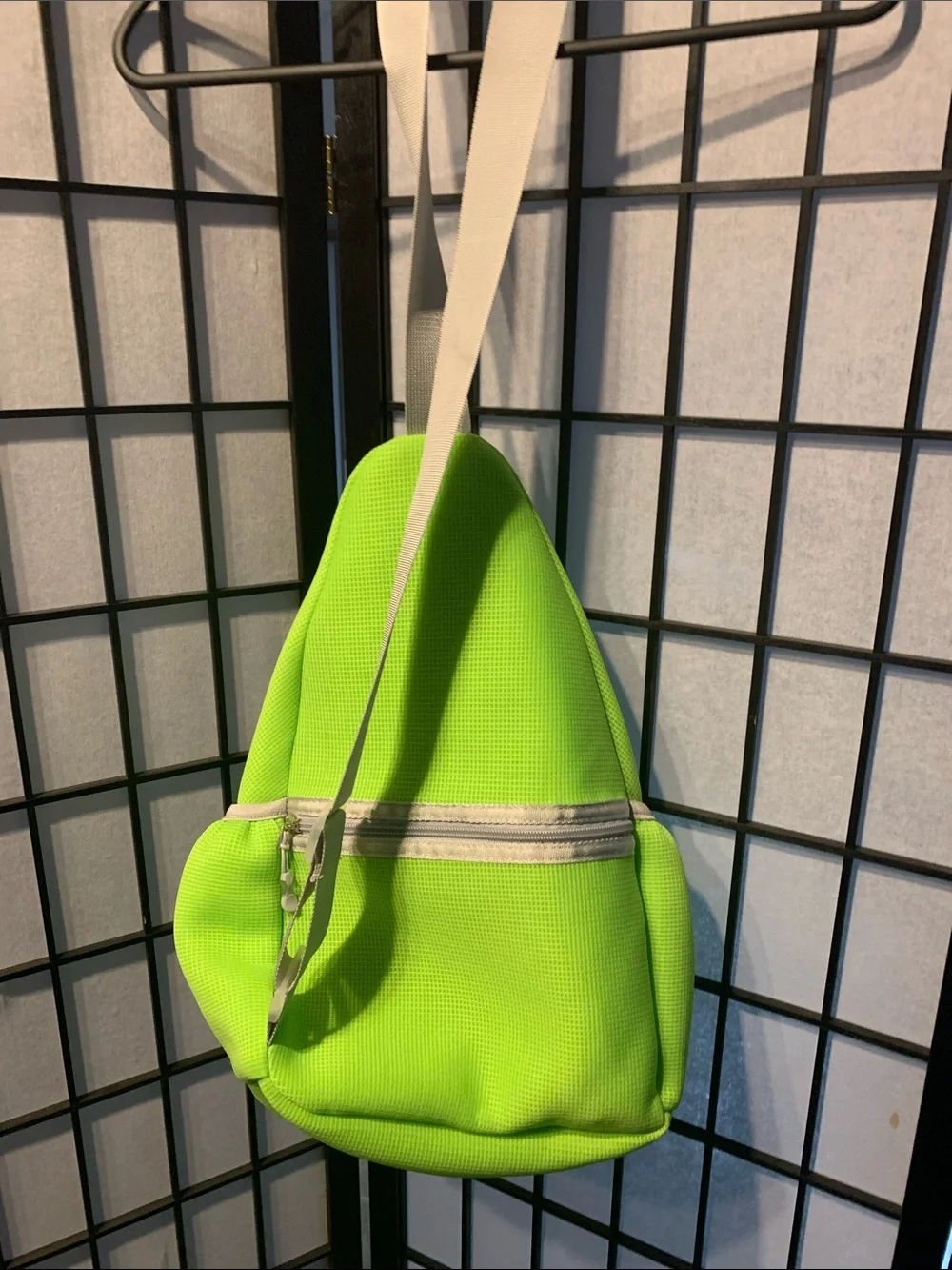 Hap Tim Neon Green Sling Backpack – Compact Everyday Crossbody